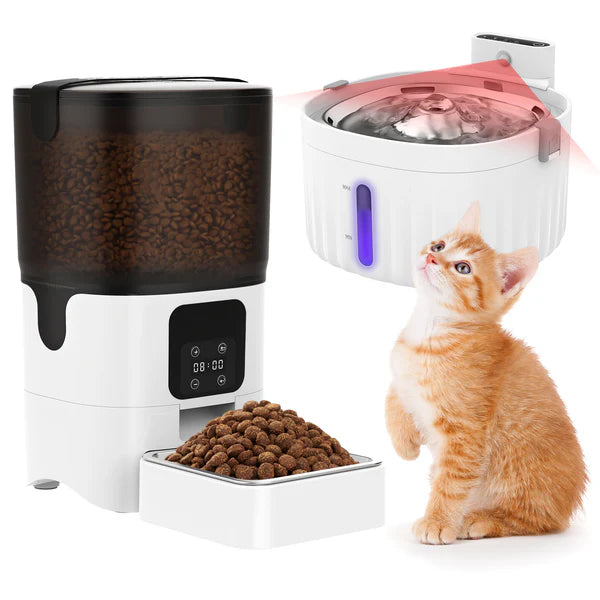 Advwin - Automatic Cat Feeder & Pet Water Fountain - petservo