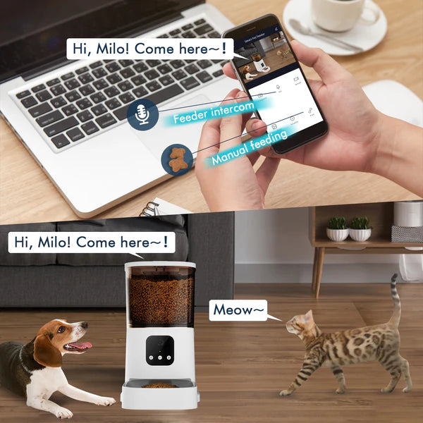 Advwin - 6L Automatic Pet Feeder APP Control & Camera 2.4G & 5G - petservo