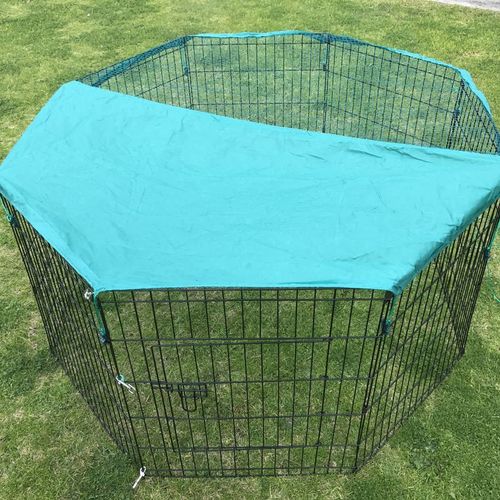 YES4PETS - 6 Panel Dog Cat Exercise Playpen Puppy Enclosure Rabbit Fence With Cover