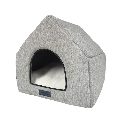 Baxter Bone - Taupe Anti-Bacterial Fabric Cat House - Petservo