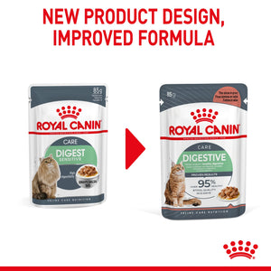 Royal Canin - Digestive Care Gravy Adult Wet Cat Food Pouches 85g x 12 - Petservo