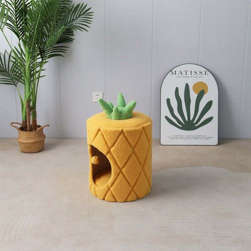 Catio - Pineapple Pet/cat Sleeping House Cave - Yellow