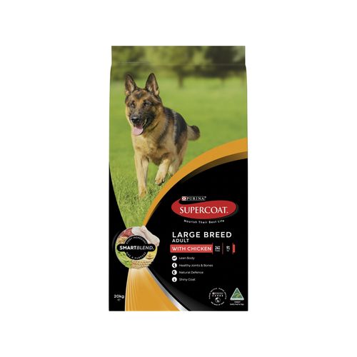 Supercoat 20kg Chicken Large Adult Dog Dry Food