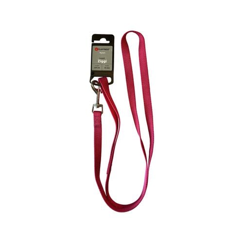 Flamingo - 130 x 1.5cm Cherry Red Ziggi Dog Leash - petservo