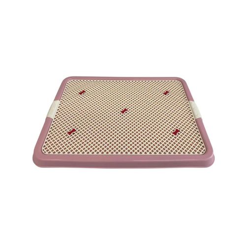 YES4PETS Large Portable Dog Potty Training Tray Pet Puppy Toilet Trays Loo Pad Mat Pink