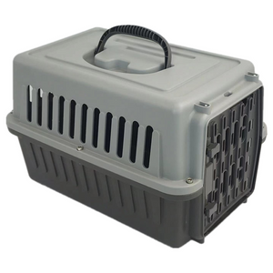 YES4PETS Small Dog Cat Rabbit Crate Pet Carrier Grey - PetServo