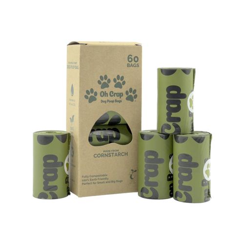 Oh Crap - Compostable/Biodegradable Dog Poop Bags 23 x 33cm - 60pc