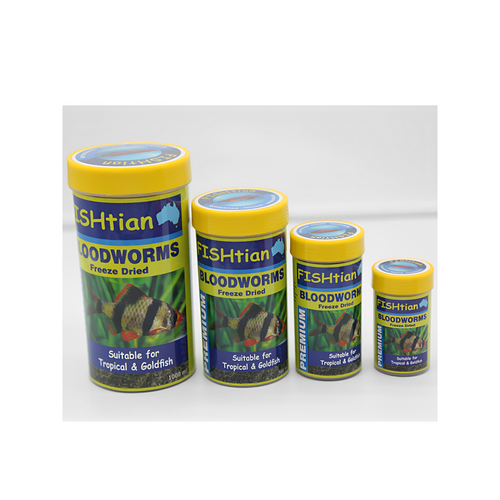 Fishtian - Bloodworm Freeze Dried Fish Food - 100ml