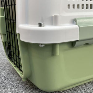 YES4PETS Small Dog Cat Rabbit Crate Carrier Parrot Cage Green PetServo-1