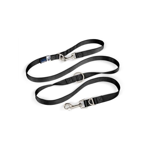 Curli - 200 x 2cm Large Black Dog Nylon Adjustable Leash - petservo