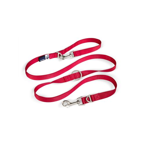 Curli - 200 x 2cm Large Red Dog Nylon Adjustable Leash - petservo