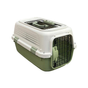 YES4PETS Small Dog Cat Rabbit Crate Carrier Parrot Cage Green PetServo