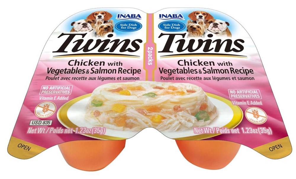 Inaba- Twins Chicken with Vegetables & Salmon Recipe - Petservo