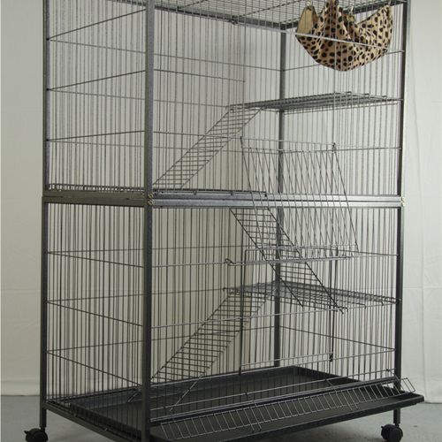 YES4PETS - 3 X Platforms & 3 X Ladders For 140 cm Ferret Parrot Cat Bird Cage