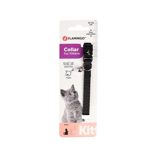 Flamingo - Kitten Colla - Ziggi 15-22cm Black - petservo