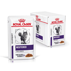 Royal Canin - Veterinary Diet Neutered Balance Adult Wet Cat Food Pouches 85g x 12 - Petservo