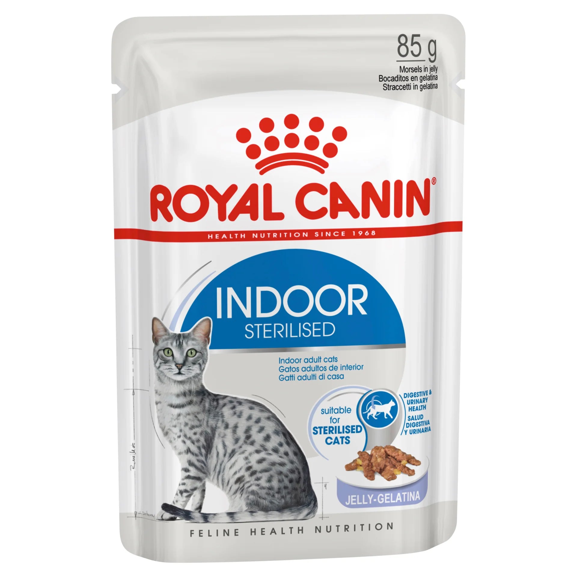 Royal Canin - Indoor With Jelly Adult Wet Cat Food Pouches 85g x 12 - Petservo