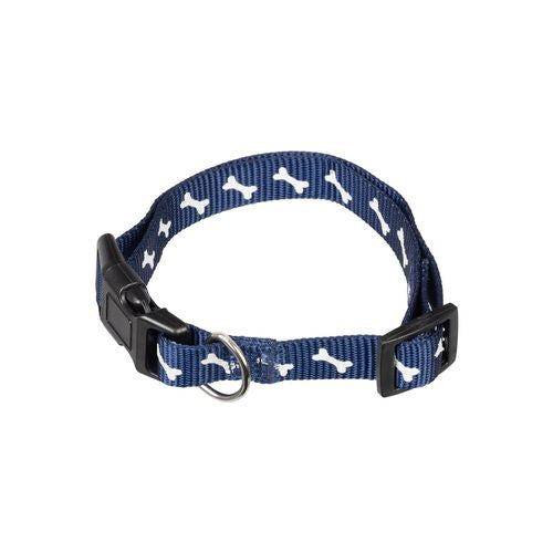 Happy Tails - Small Bone Print Dog Collar