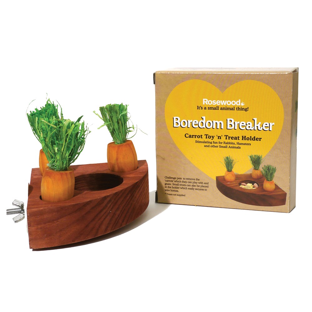 Rosewood - Carrot Toy 'n' Treat Holder - petservo