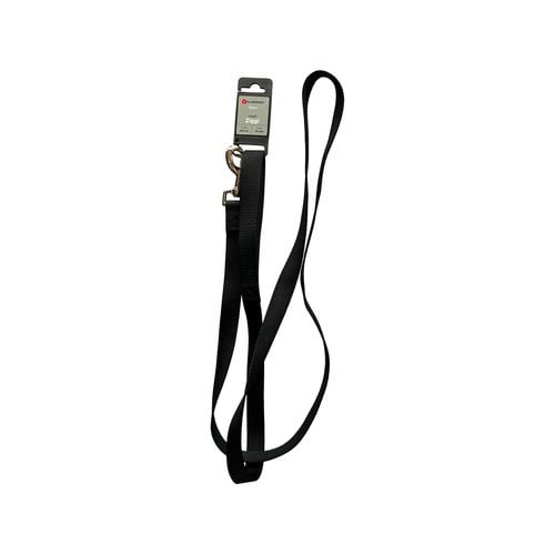 Flamingo - Ziggi 200 x 2.5cm Black Dog Leash - petservo