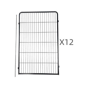 YES4PETS 12-Panel 120cm Heavy Duty Pet Playpen for Dog & Cat-PetServo