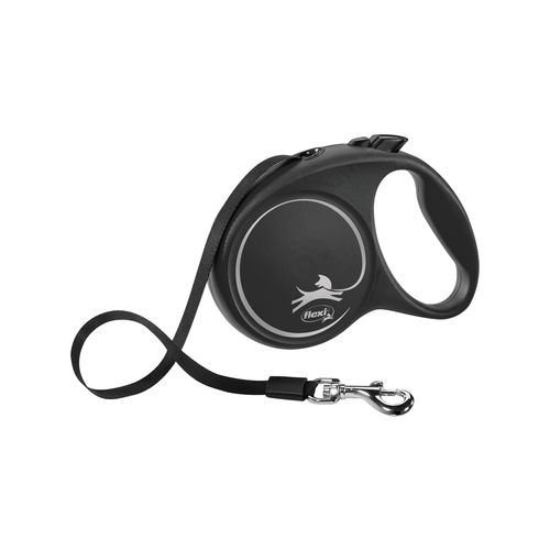 Flexi Fun - 5m Black Retractable Tape Dog Lead - Large