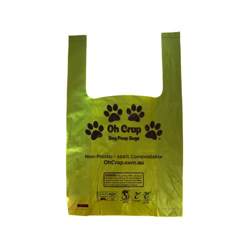 Oh Crap - Handled Compostable/Biodegradable Dog Poop Bags 21 x 34cm - 200pc