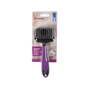 Flamingo - Cat Message Brush With Handle - Small - petservo