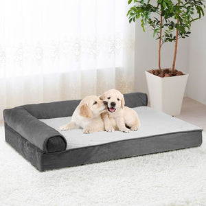 Advwin - Pet Bed Memory Foam Cat Sofa - Grey - petservo