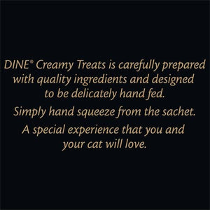 Dine - Creamy Treats 12g Tuna Flavour Cat Treats - 32 Sachets - petservo