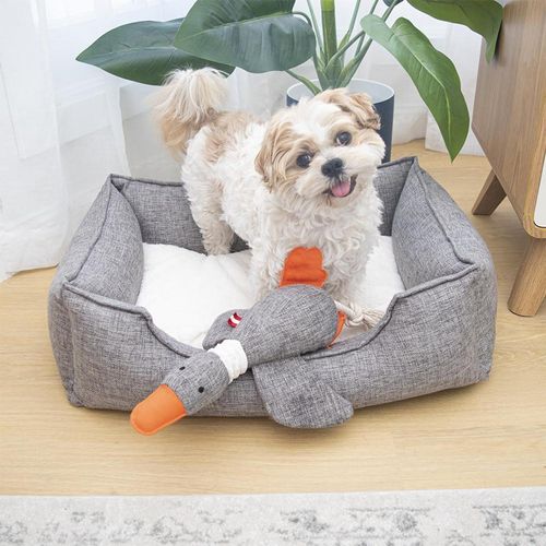 Louie Living - Urban 30cm Dodo The Duck Dog/Pet Toy - Grey - 2PK