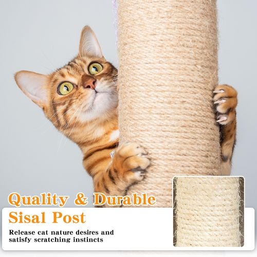 Advwin - 157cm Cat Scratching Post Tree - Dark Grey - petservo