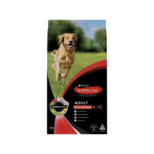 Supercoat 20kg Chicken Adult Dog Dry Food