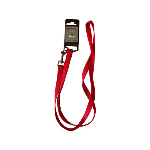 Flamingo - Ziggi 13 x 1.5cm Red Dog Leash - petservo