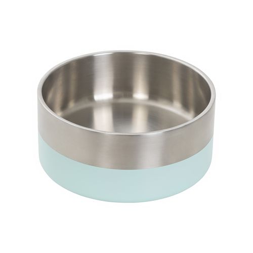 Baxter Bone - Large Mint Stainless Steel Double Walled Pet Bowl - petservo