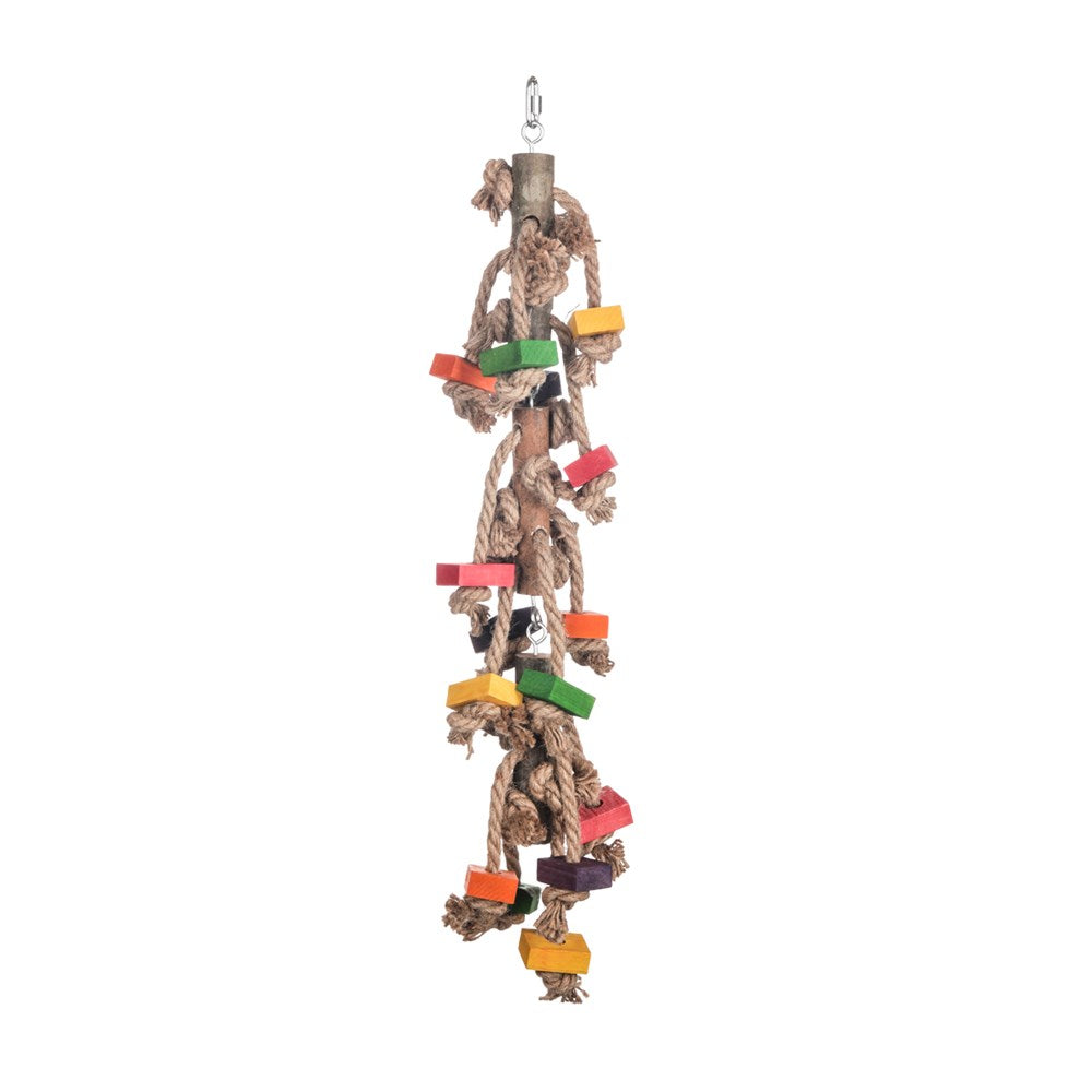 Nature Island - Bird Hanging Toy with Hemp Rope - Petservo