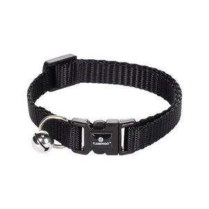 Flamingo - Cat Collar - Ziggi 20-35cm Black - petservo