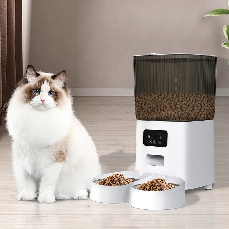 Pawz - 5L Auto Pet Feeder Automatic Camera Cat Dog Smart Wi-Fi App Food Dispenser