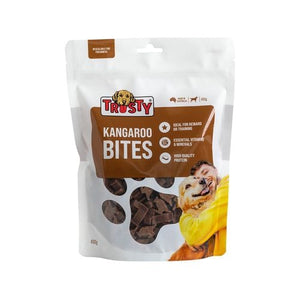 Trusty - 400g Kangaroo Bites Adult Dog Treats - petservo