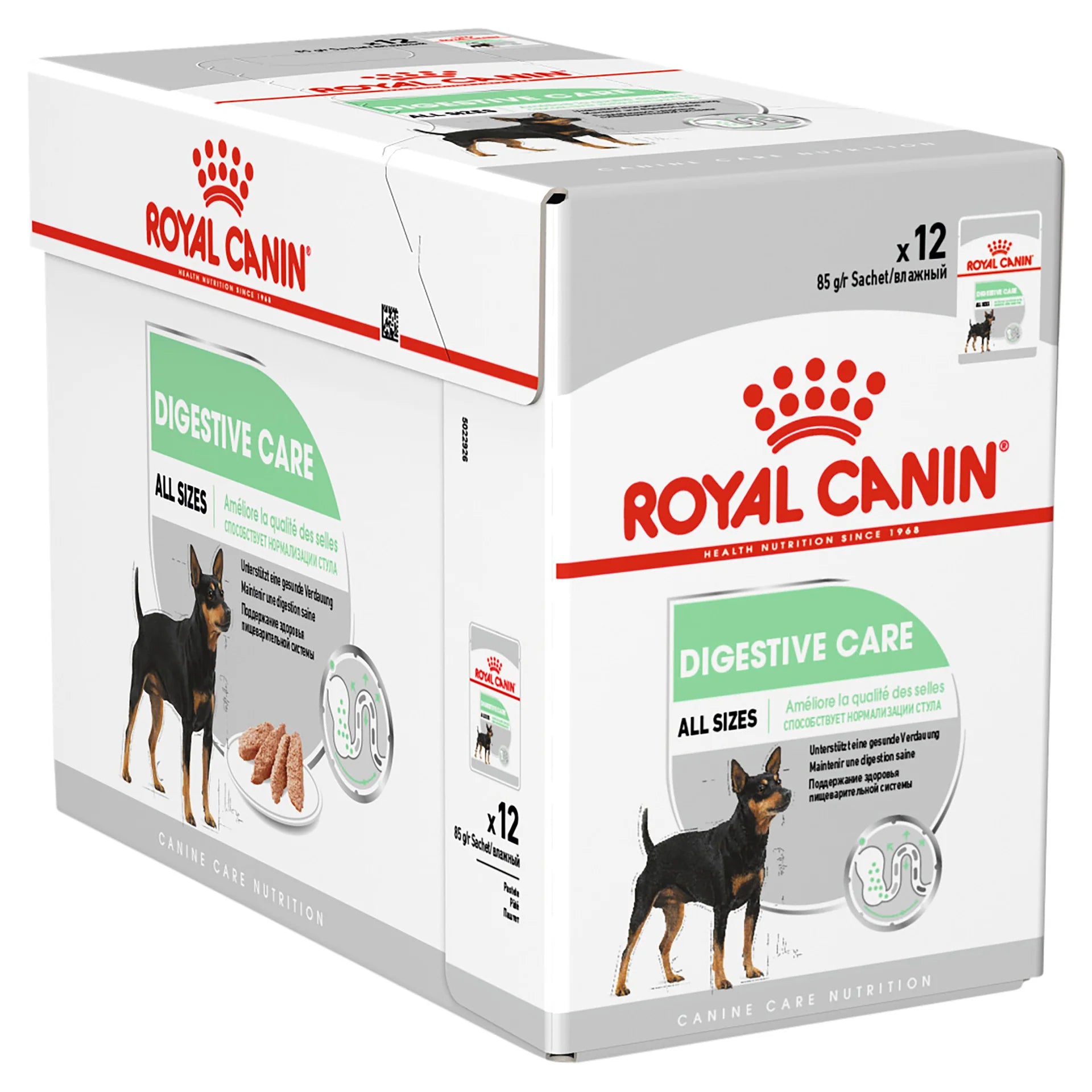 Royal Canin - Digestive Care Loaf Wet Dog Food Pouch 85g x 12 - Petservo