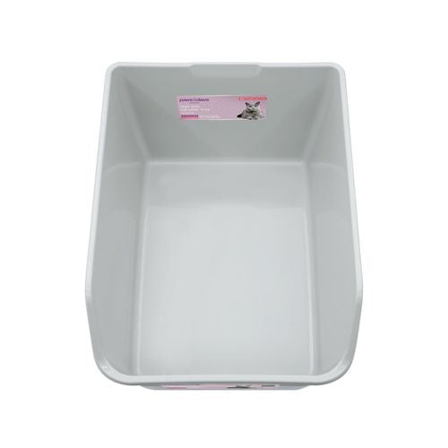 Paws And Paws - 61 x 45 x 25cm Grey Tray Deep Cat Litter - petservo