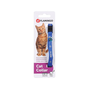 Flamingo - Cat Collar - Ziggi 20-35cm Flower Blue - petservo