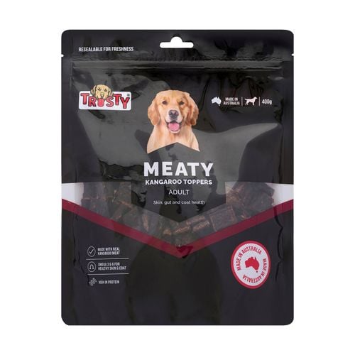 Trusty - 400g Kangaroo Meaty Adult Dog Toppers Treats - petservo