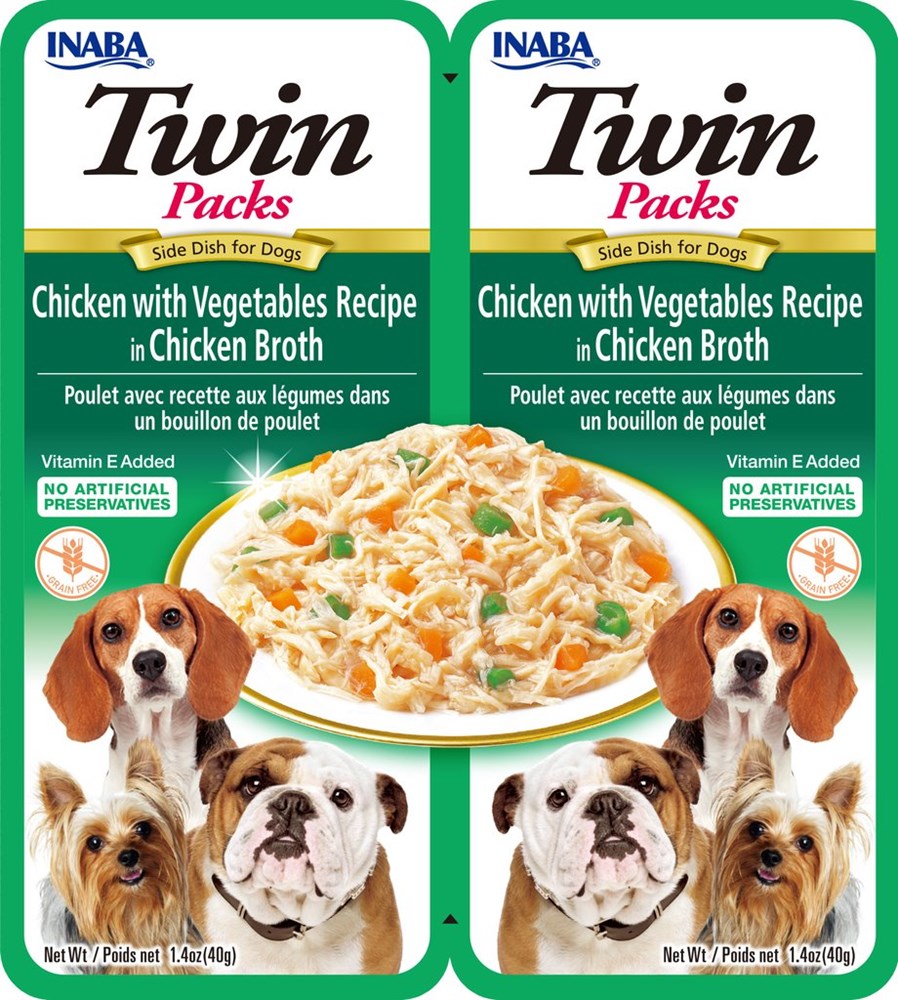 Inaba - Twins Packs Chicken with Vegetables Recipe in Chicken Broth - Petservo