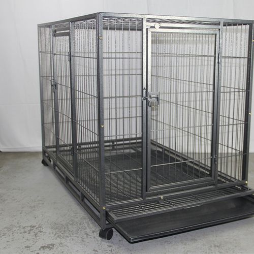 YES4PETS - XL Pet Dog Cat Cage Metal Crate Kennel Portable Puppy Cat Rabbit House