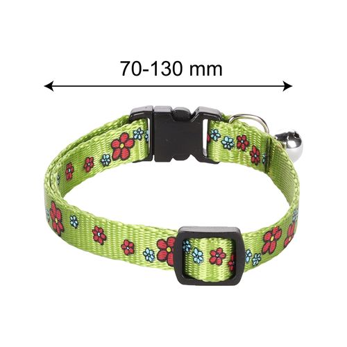 Flamingo - Cat Collar - Ziggi 20-35cm Flower Green - petservo