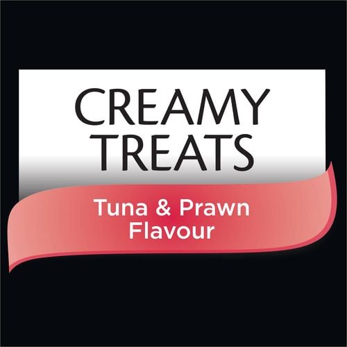 Dine - Creamy Treats 12g Tuna & Prawn Flavour Cat Treats - 32 Sachets - petservo