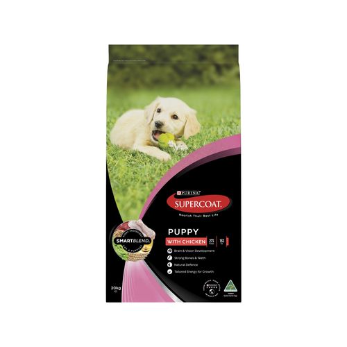 Supercoat 20kg Chicken Puppy Dog Dry Food