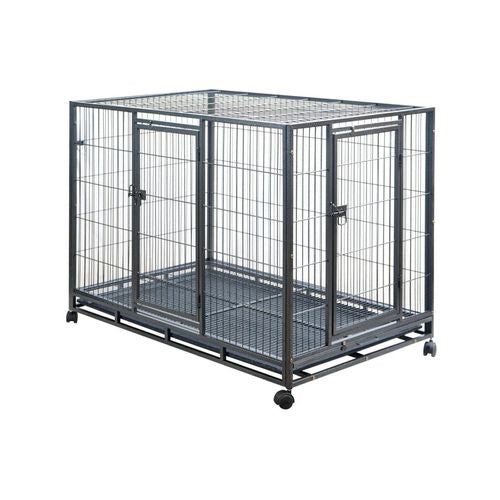 YES4PETS - XL Pet Dog Cat Cage Metal Crate Kennel Portable Puppy Cat Rabbit House