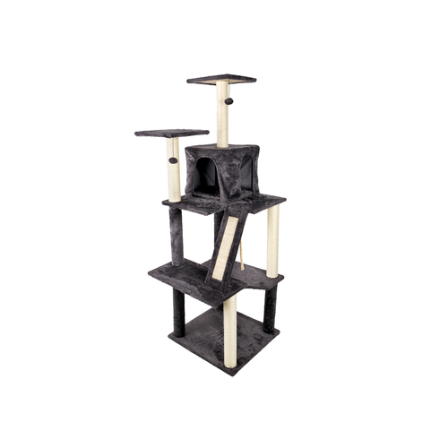 Pet Zone - 172cm Charcoal Cat Scratching Tree - petservo